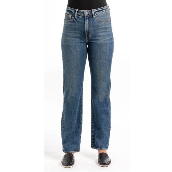 Articles of Society Women's Blue Denim Medium Wash Straight Leg Classic Jeans 28 - Picture 1 of 13